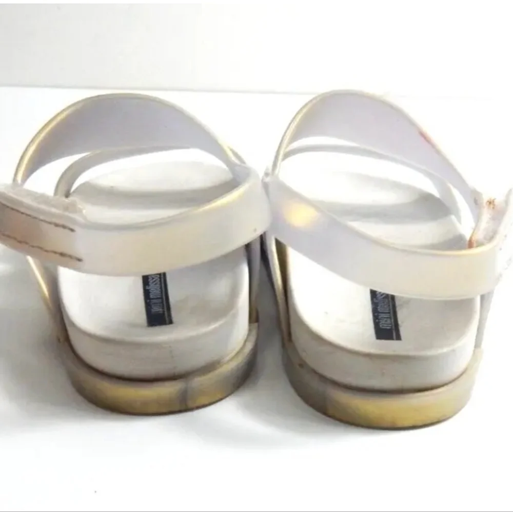 Mini Melissa Cosmic Metallic Pearl Sandals